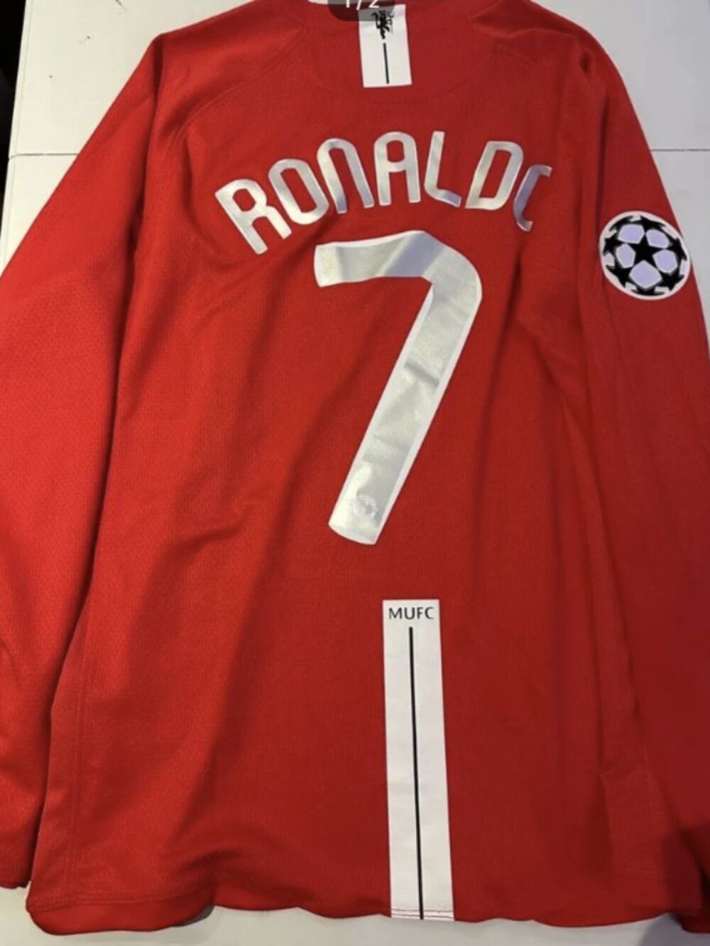 Ronaldo #7 Man Utd retro Champions League 07/08 jersey